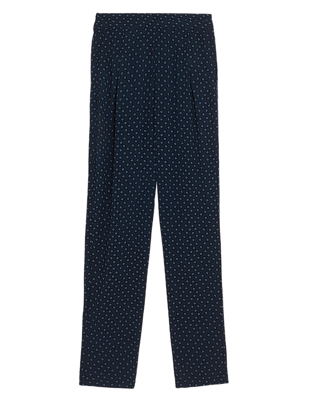 Printed Tapered Ankle Grazer Trousers