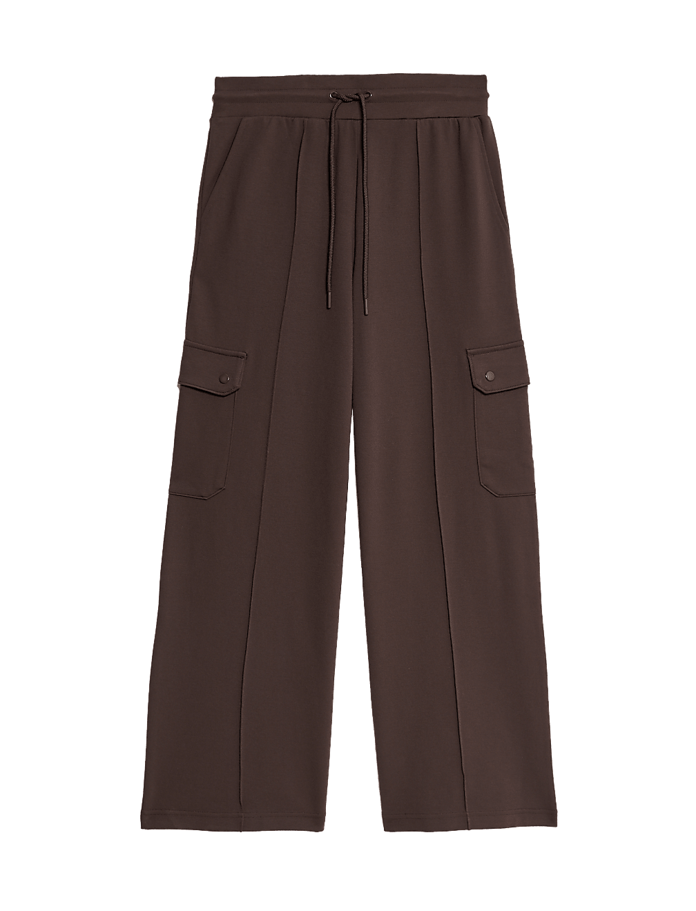 Ponte Utility Wide Leg Trousers