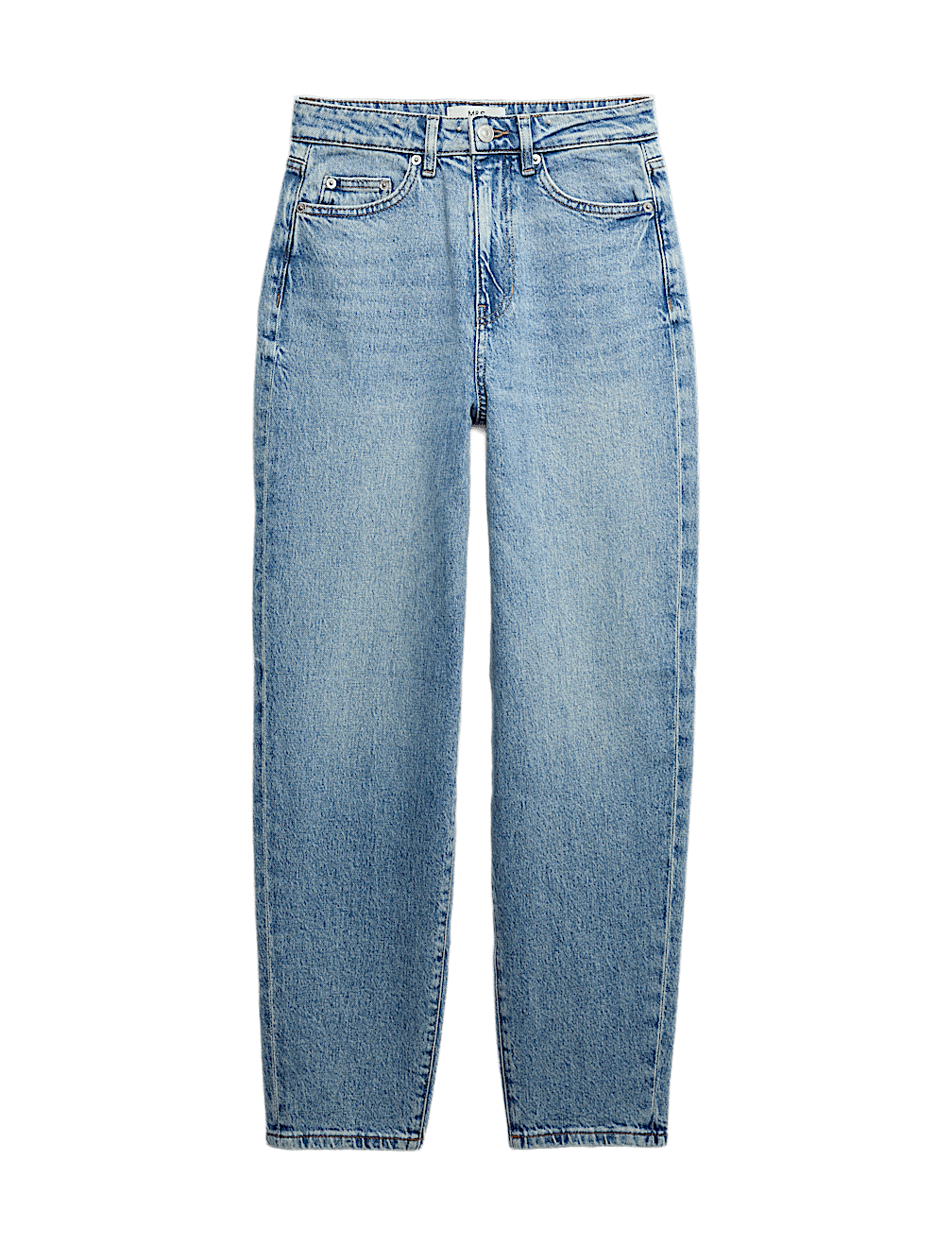 Mom High Waisted Ankle Grazer Jeans