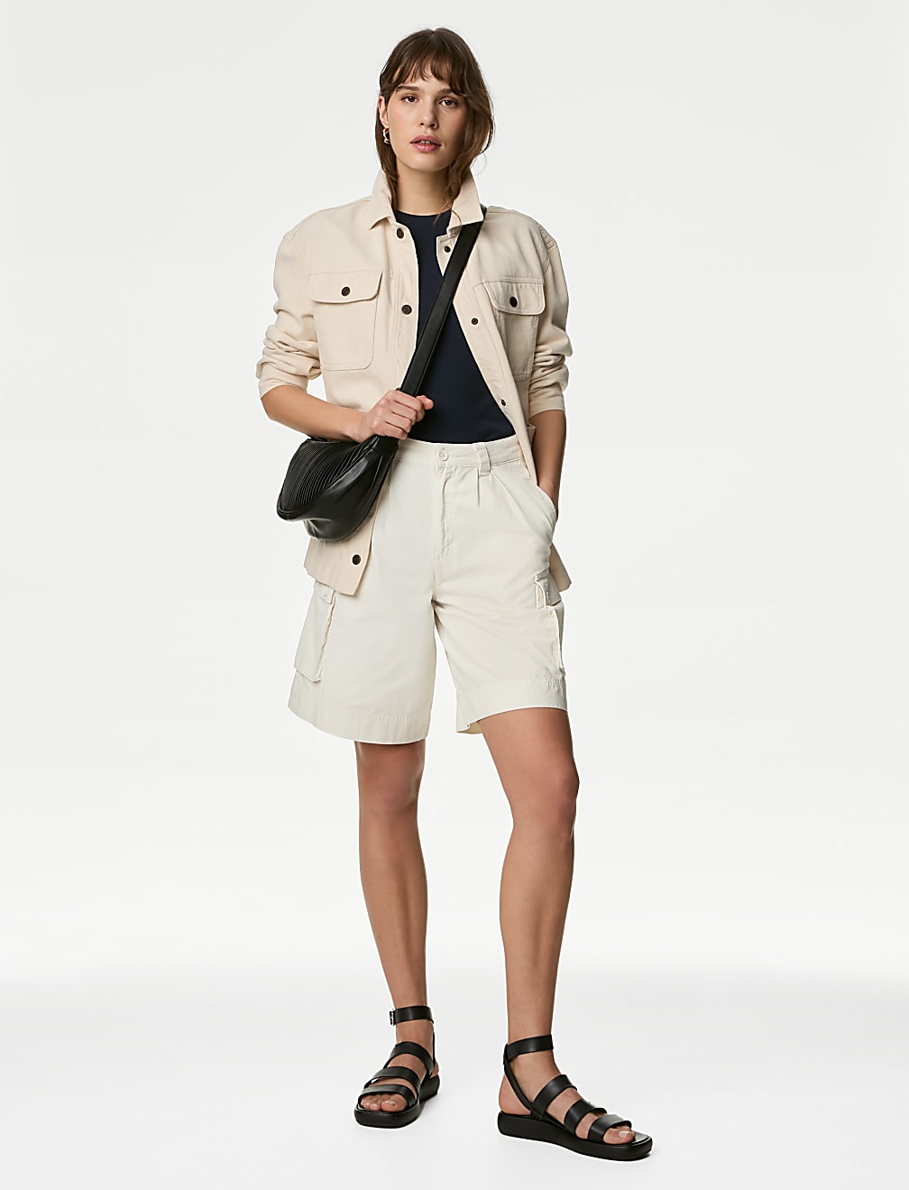 Pure Cotton Cargo Shorts