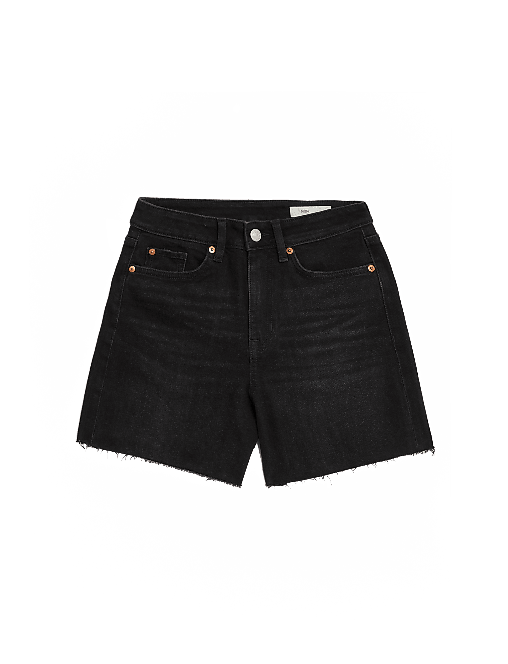 Denim High Waisted Mom Shorts