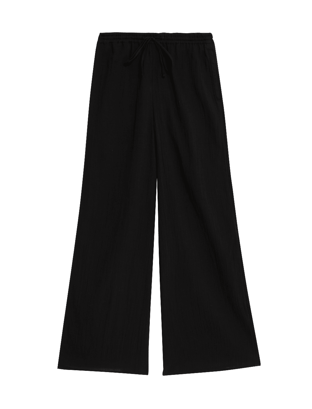 Pure Cotton Wide Leg Trousers