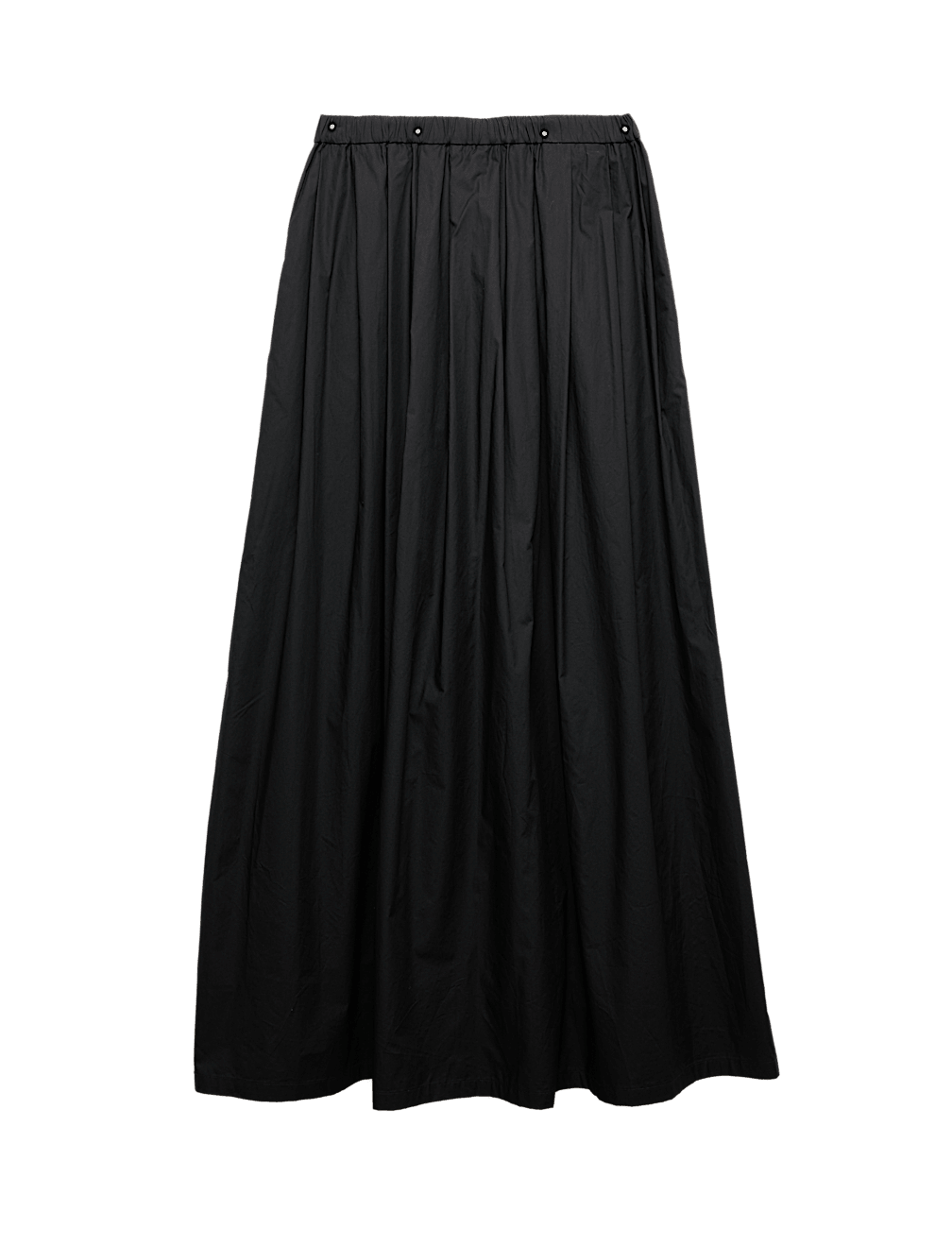 Pure Cotton Pleated Maxi Skirt