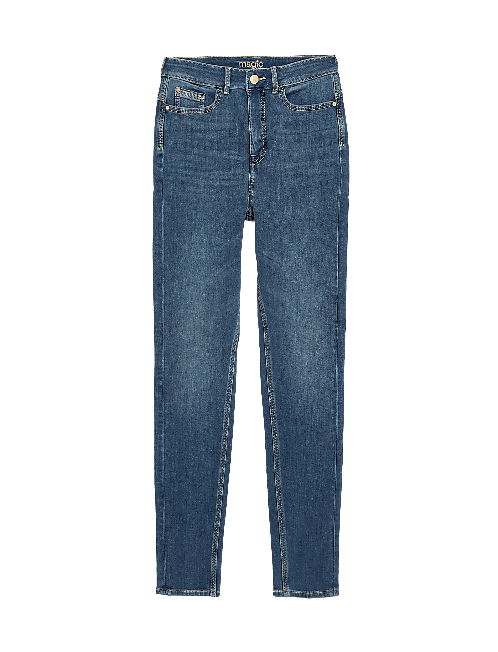 Buy Magic Shaping High Waisted Skinny Jeans at Marks Spencer