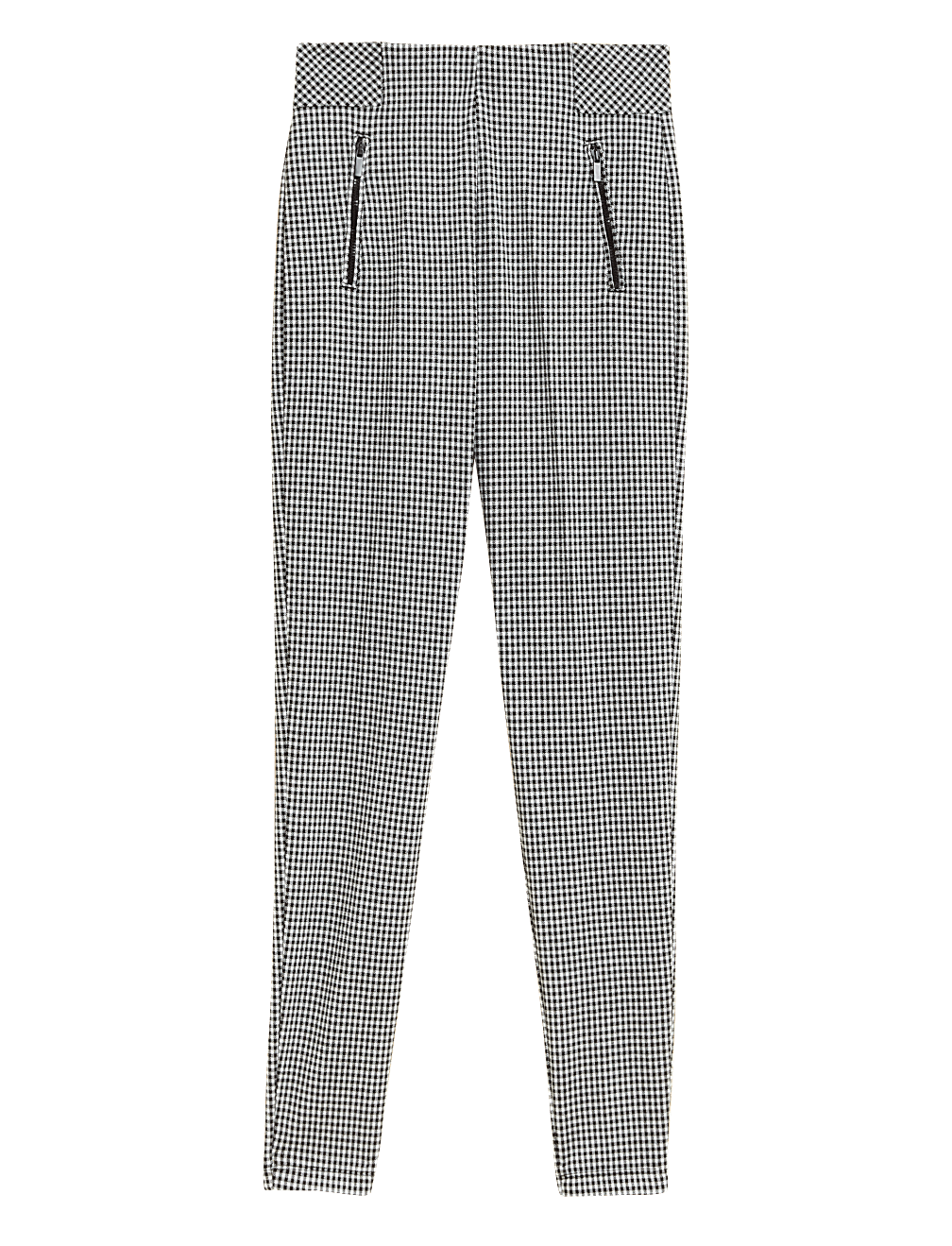 Checked High Waisted Leggings