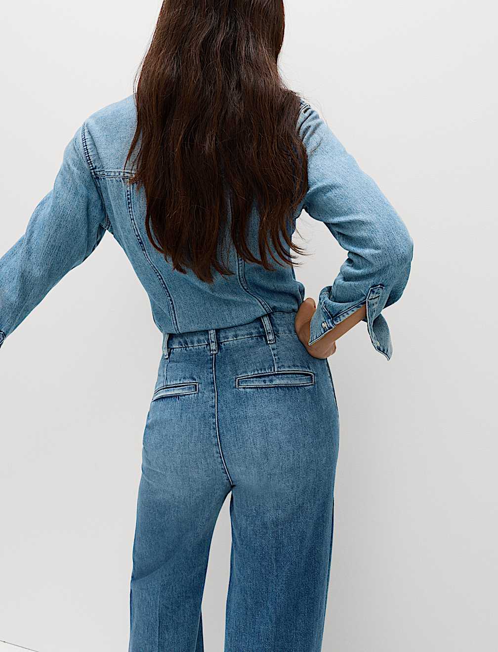 Premium High Rise Denim Trousers