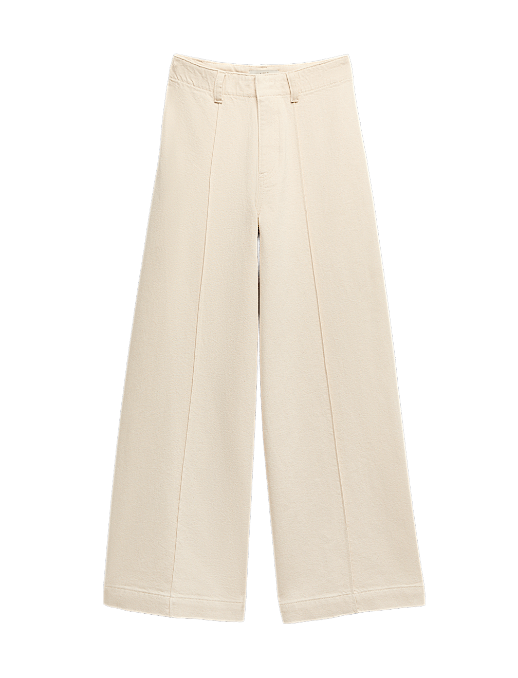 Pintuck Wide Leg Ankle Grazer Jeans
