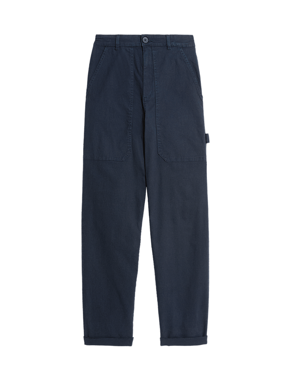 Cotton Rich Carpenter Straight Leg Trousers