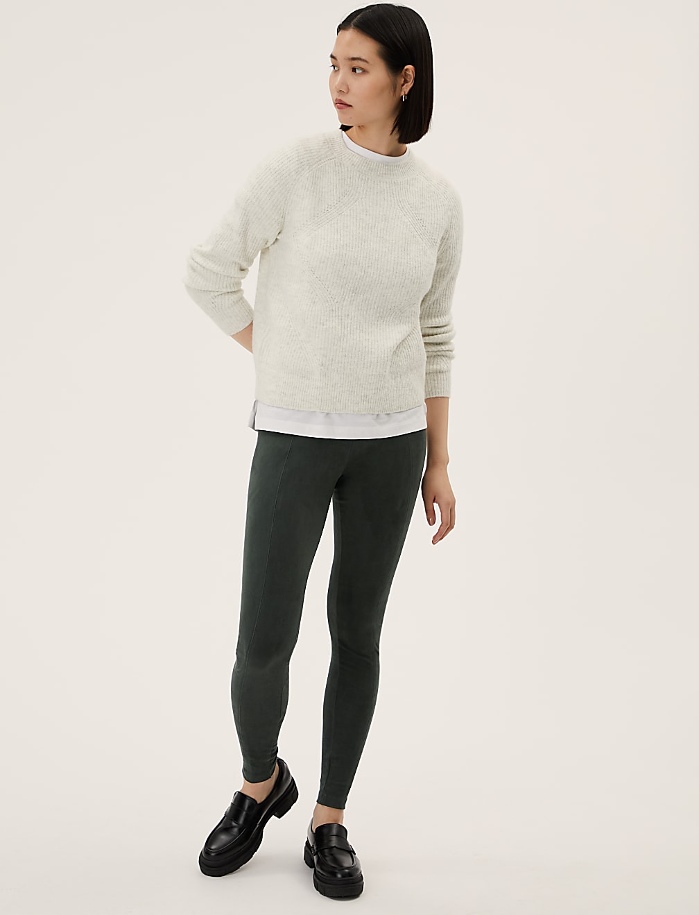 Suedette High Waisted Leggings