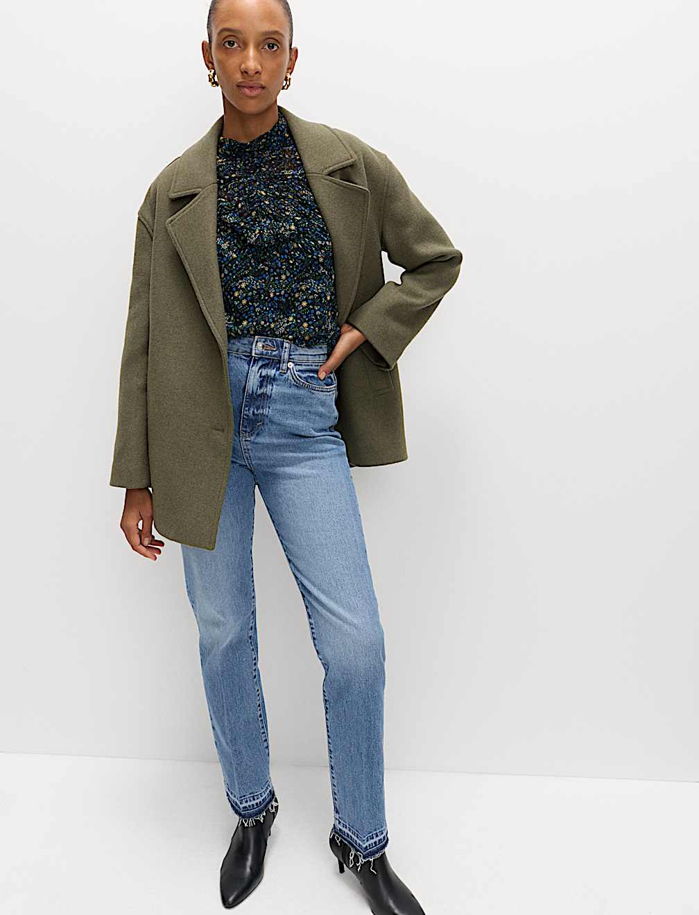 Premium High Rise Authentic Slim Jeans