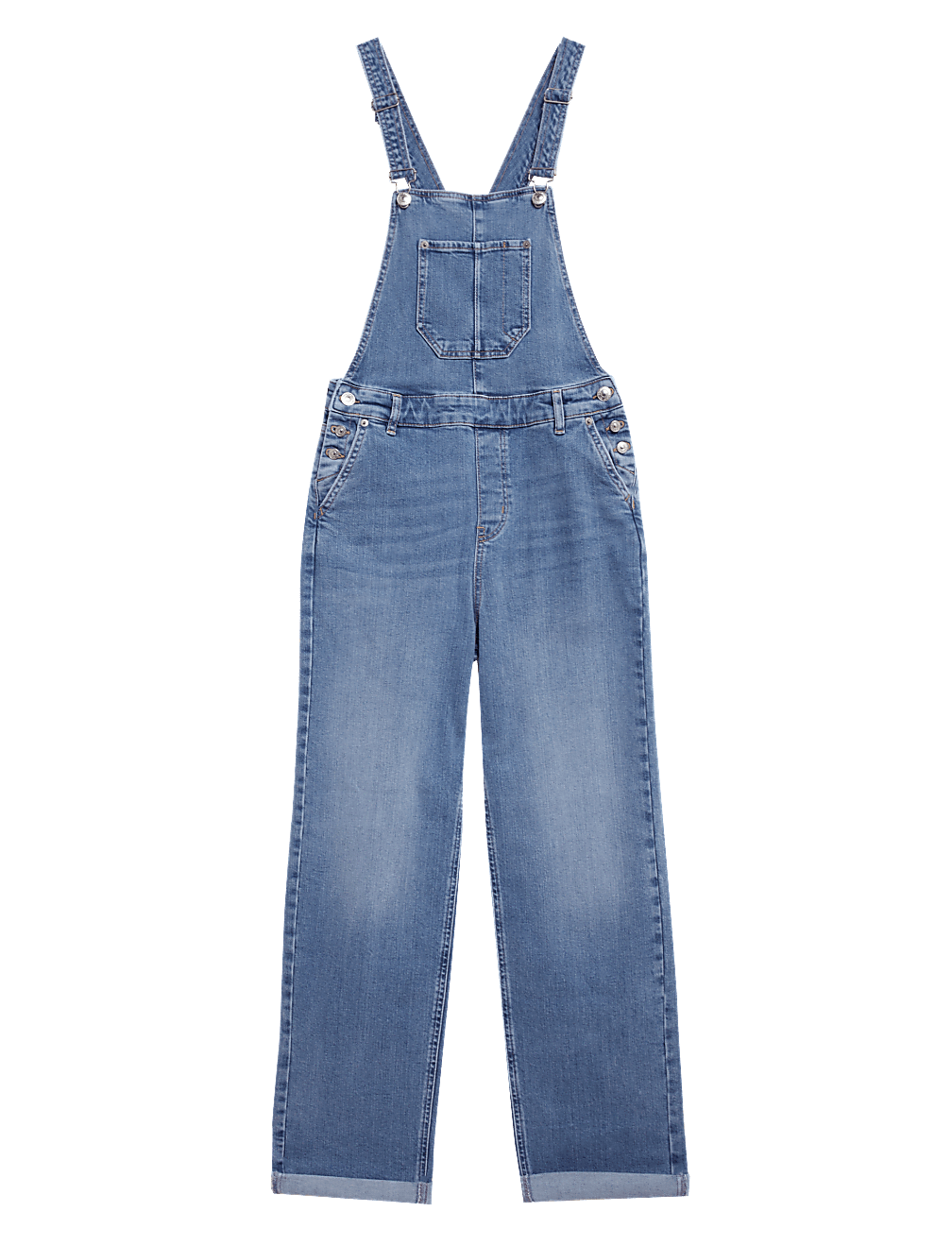 Denim Utility Pocket Dungarees
