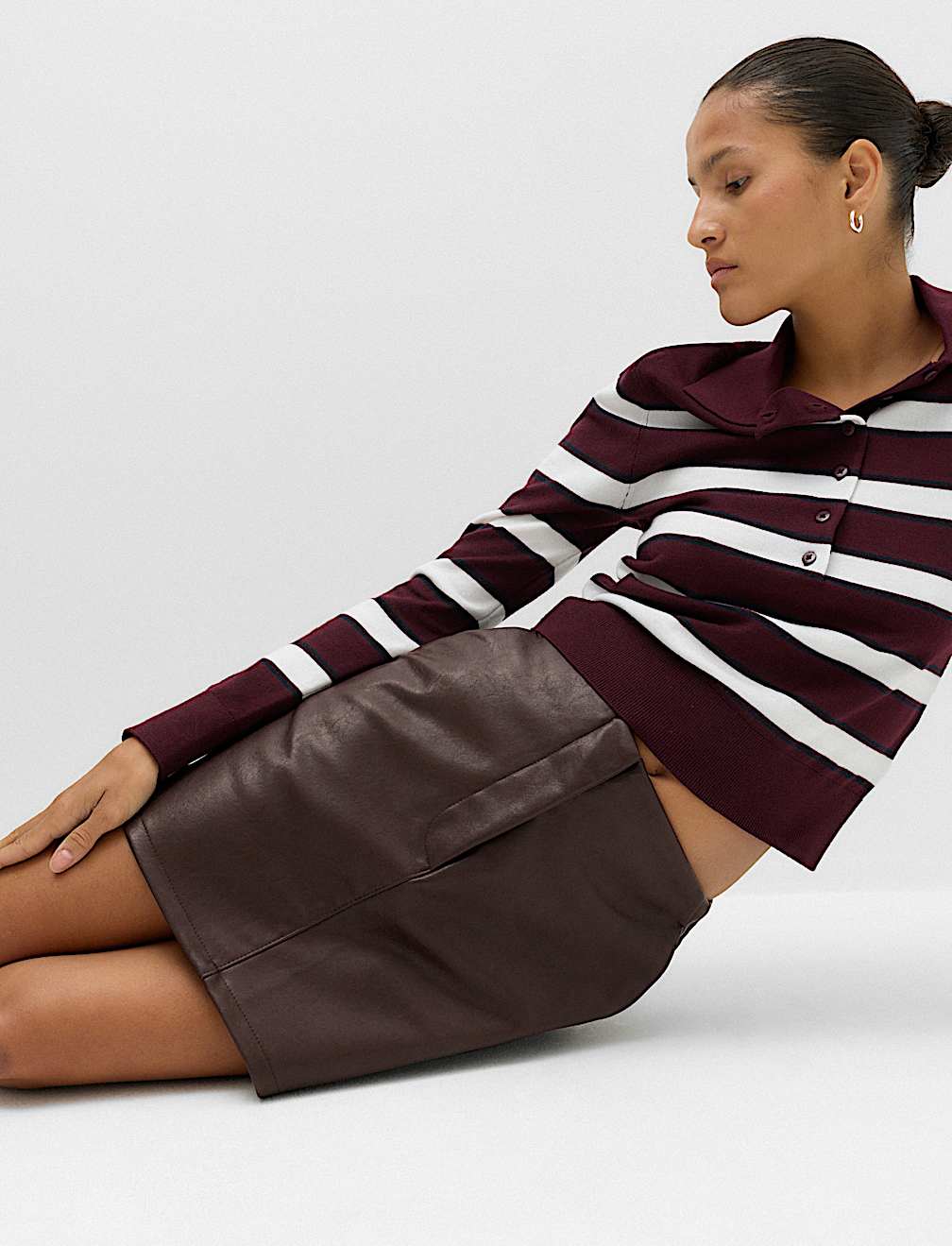 Faux Leather Mini Skirt