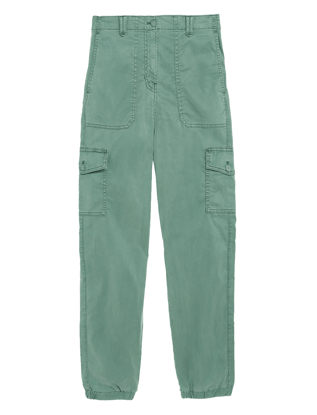 Lyocell Rich Cargo Tea Dyed Trousers