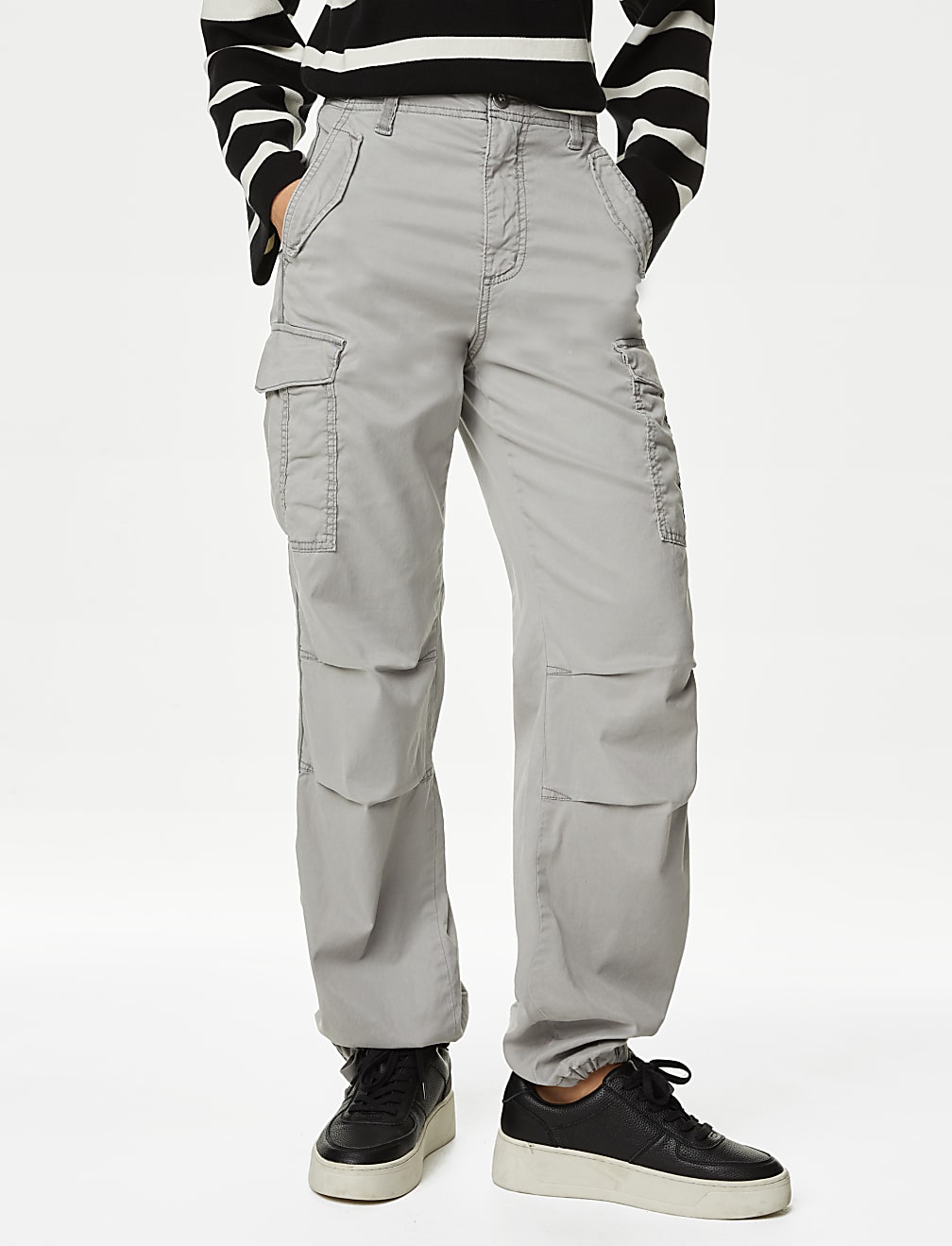 Lyocell™ Rich Cargo Straight Leg Trousers