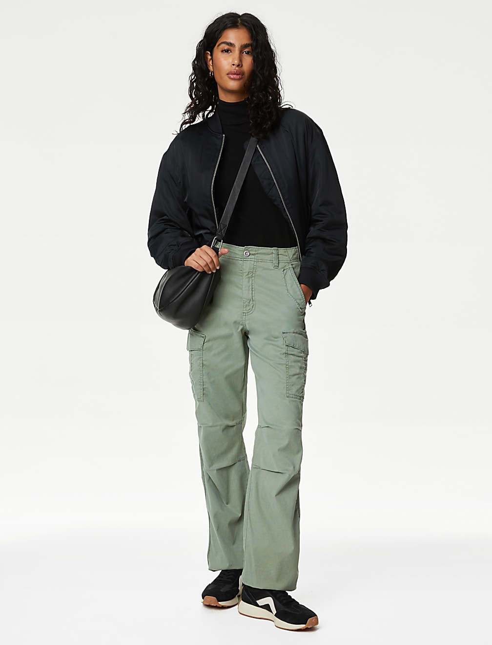 Lyocell™ Rich Cargo Straight Leg Trousers