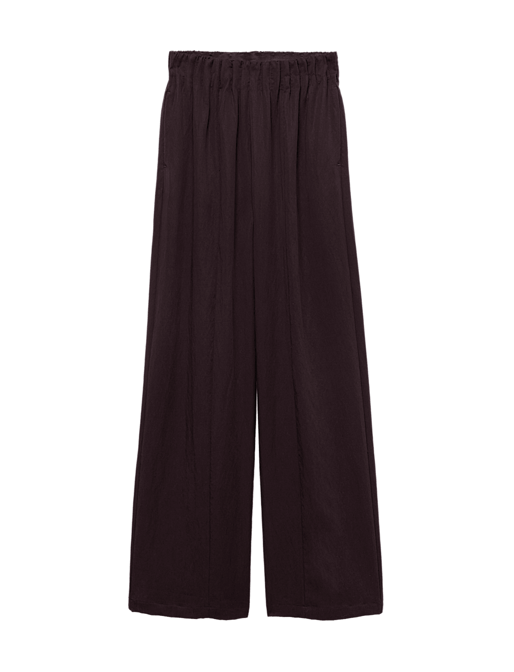 Lyocell Rich Elasticated Waist Wide Leg Trousers