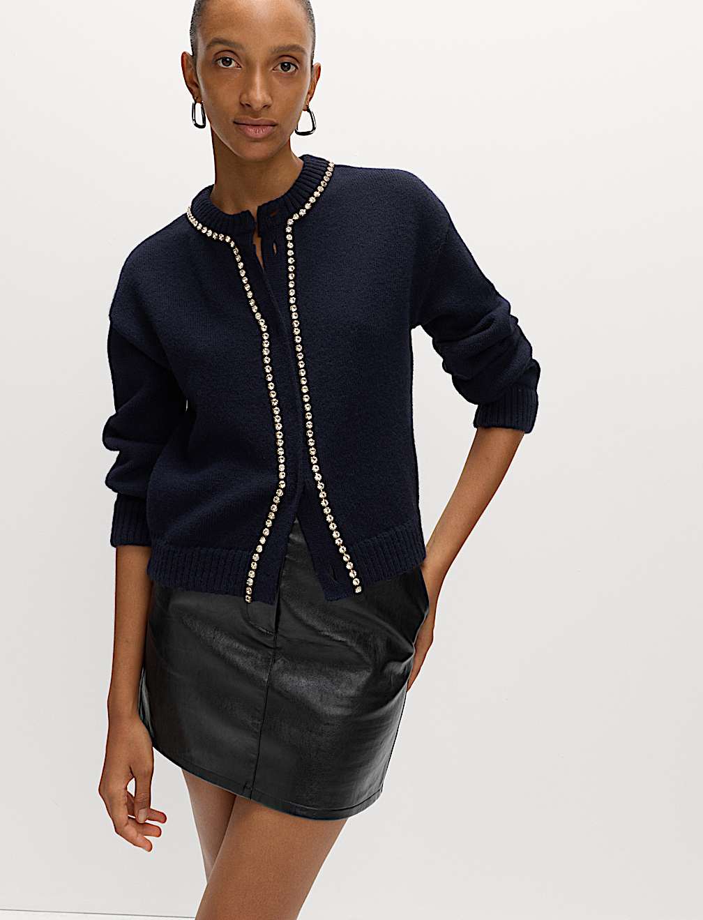 Faux Leather Mini Skirt