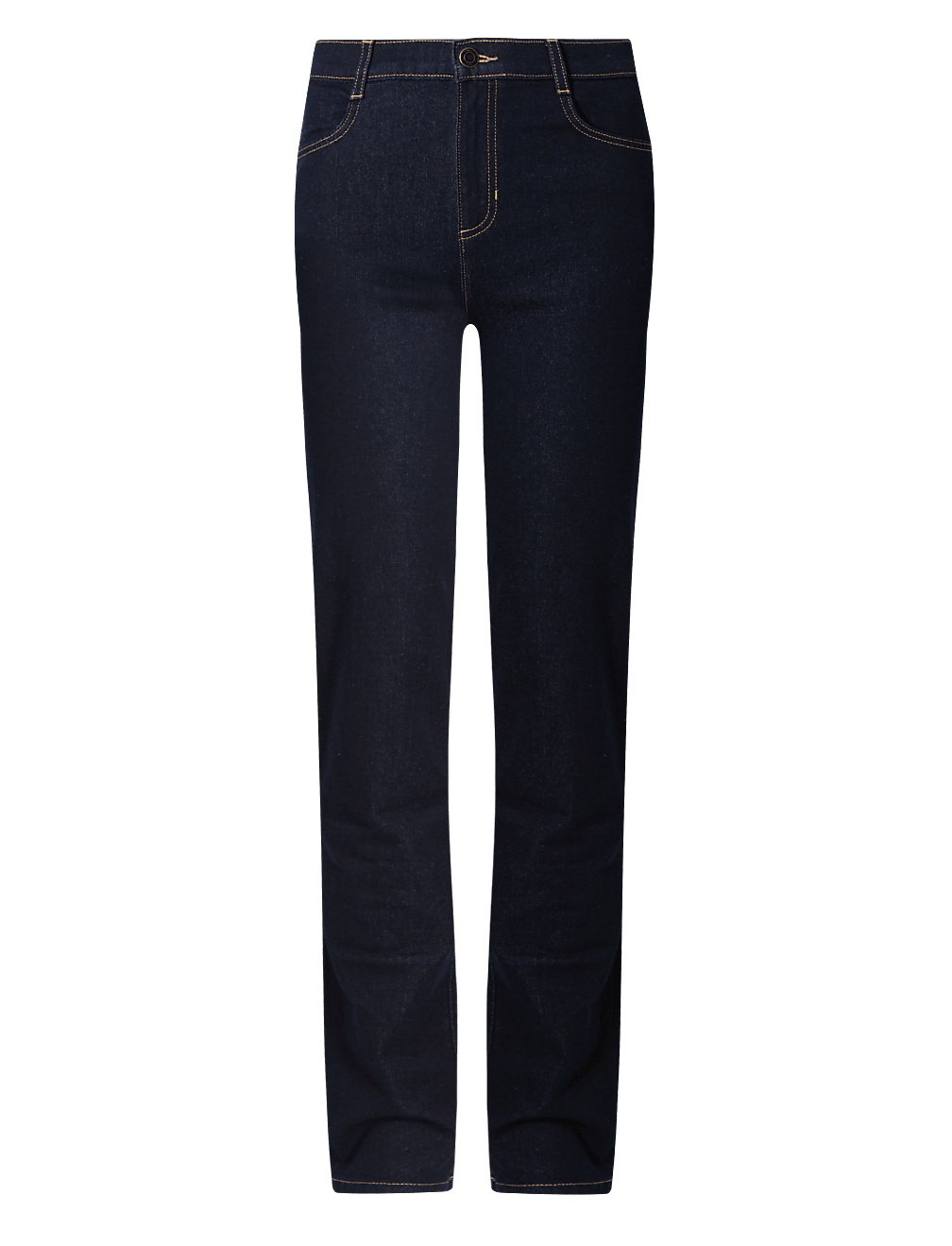 Mid Rise Straight Leg Jeans