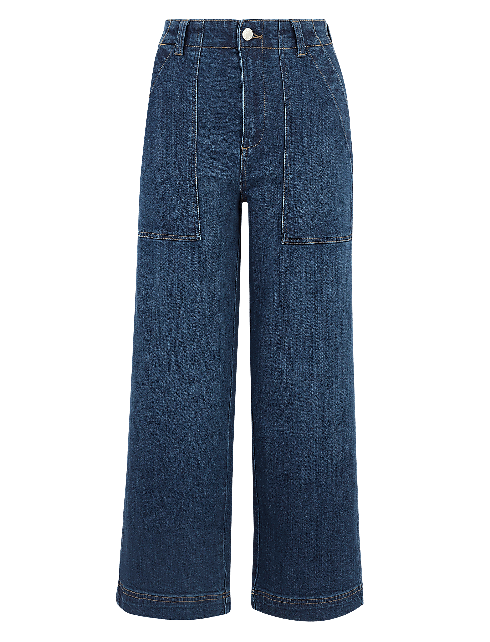 Utility Wide Leg Ankle Grazer Jeans