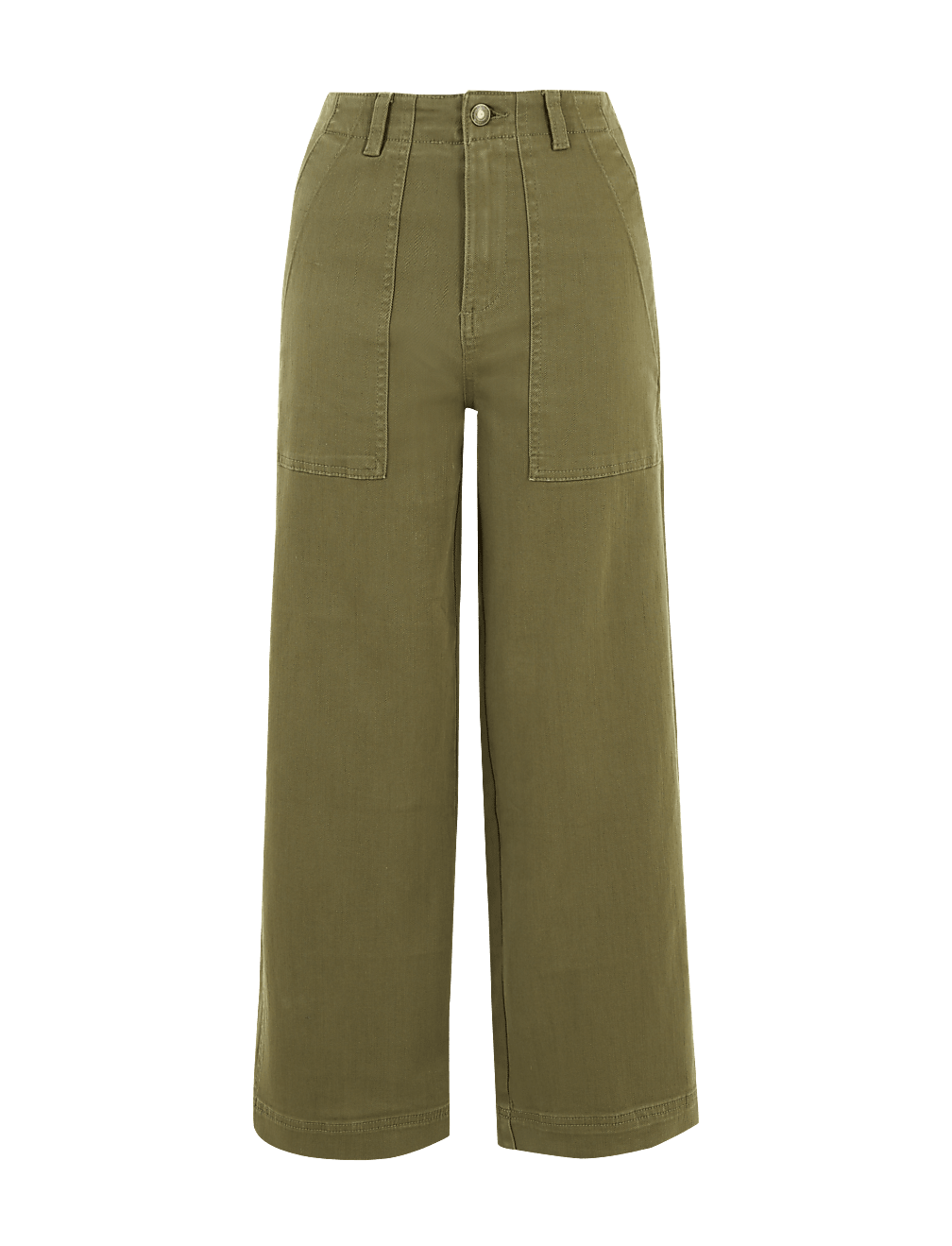 Utilty Wide Leg Ankle Grazer Jeans