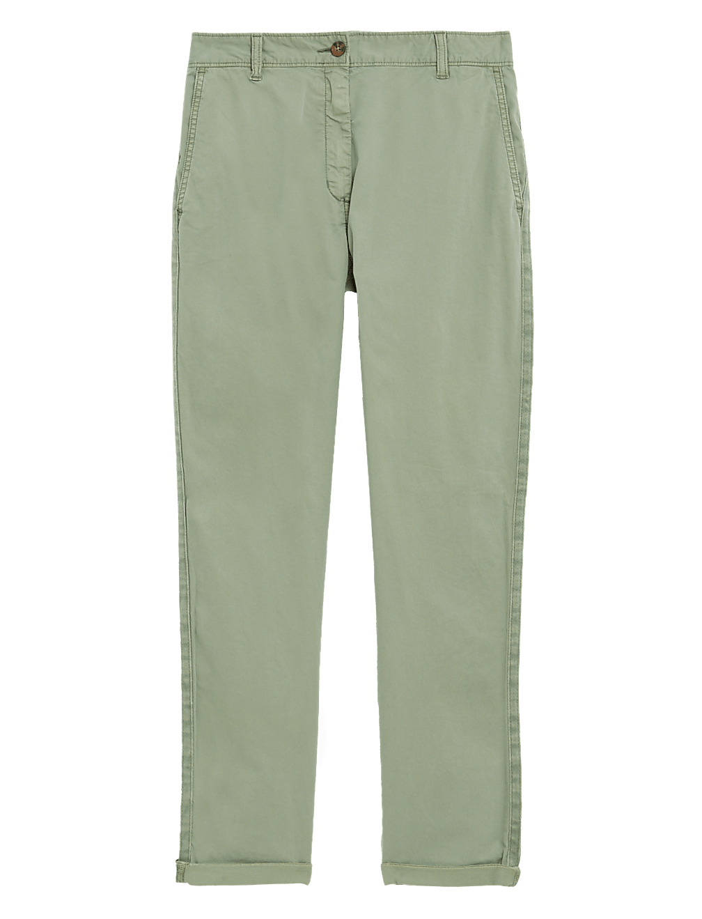 Cotton Rich Tea Dyed Slim Fit Chinos
