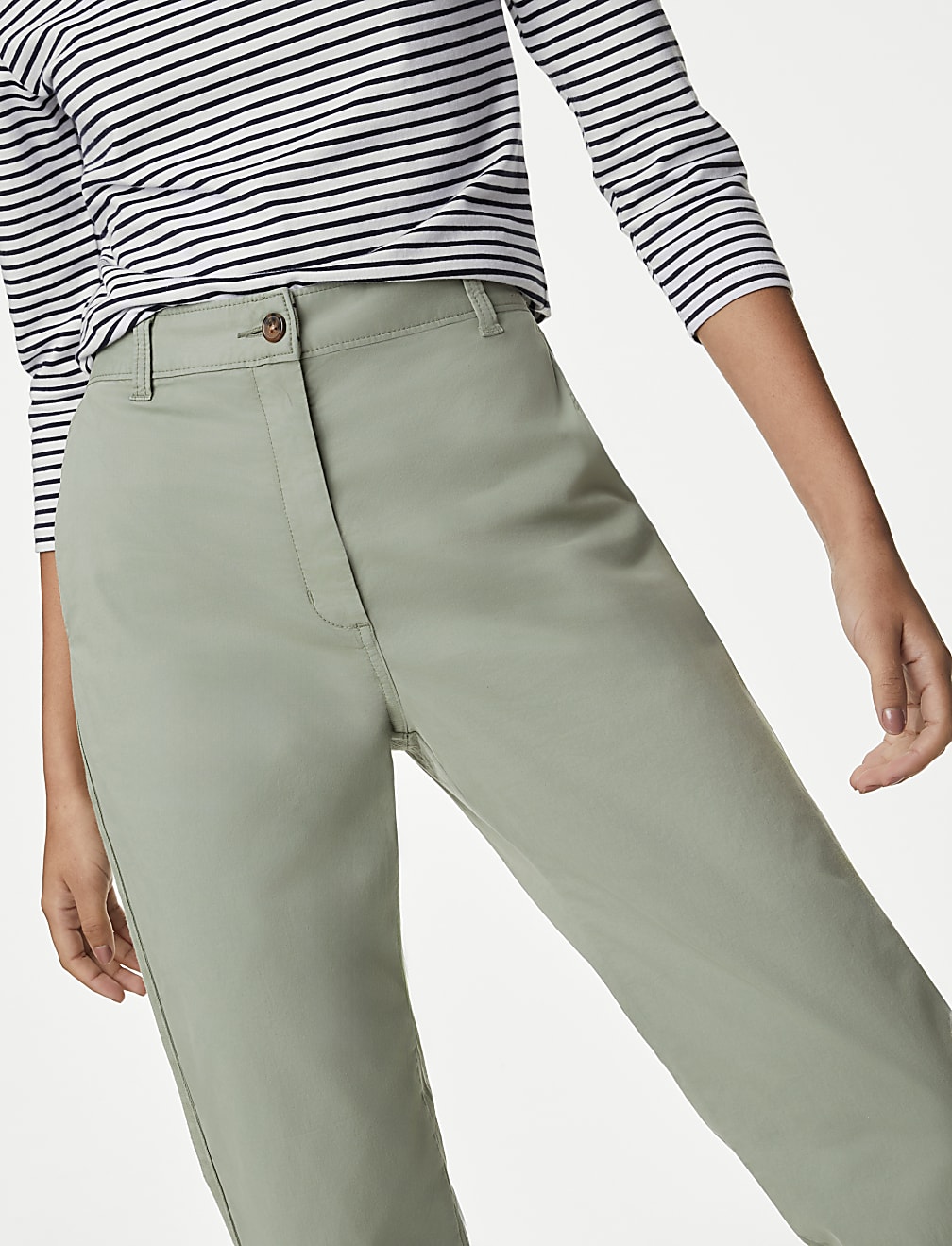 Cotton Rich Tea Dyed Slim Fit Chinos