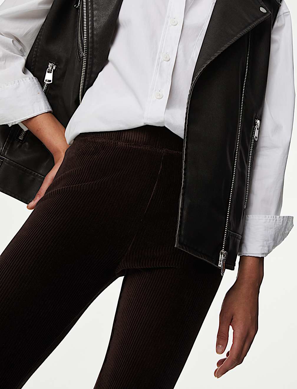 Cord High Waisted Leggings