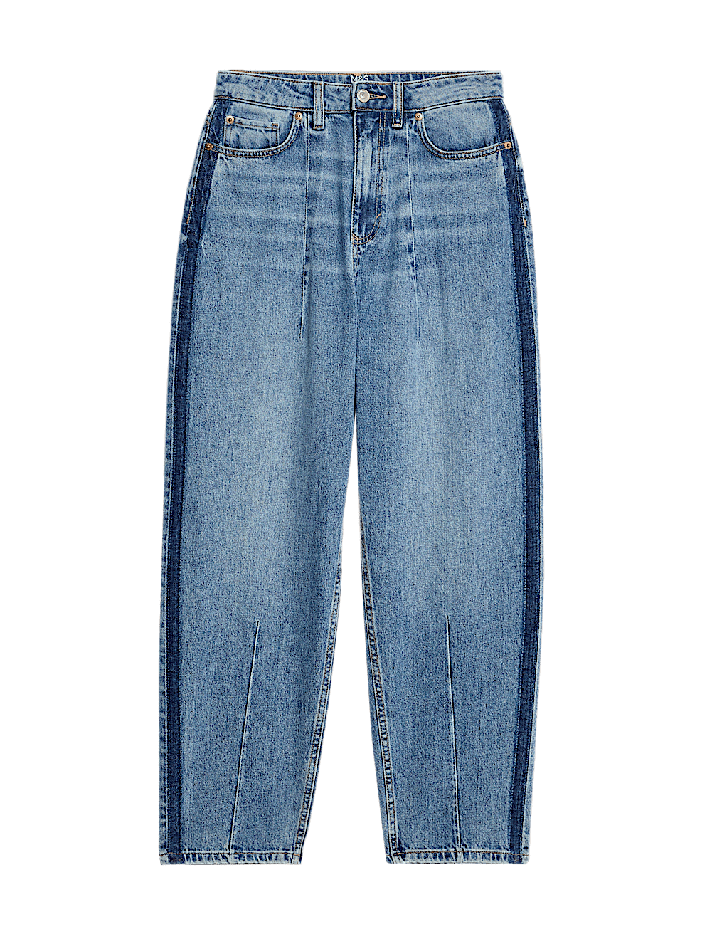 Premium Dart Detail Barrel Jeans