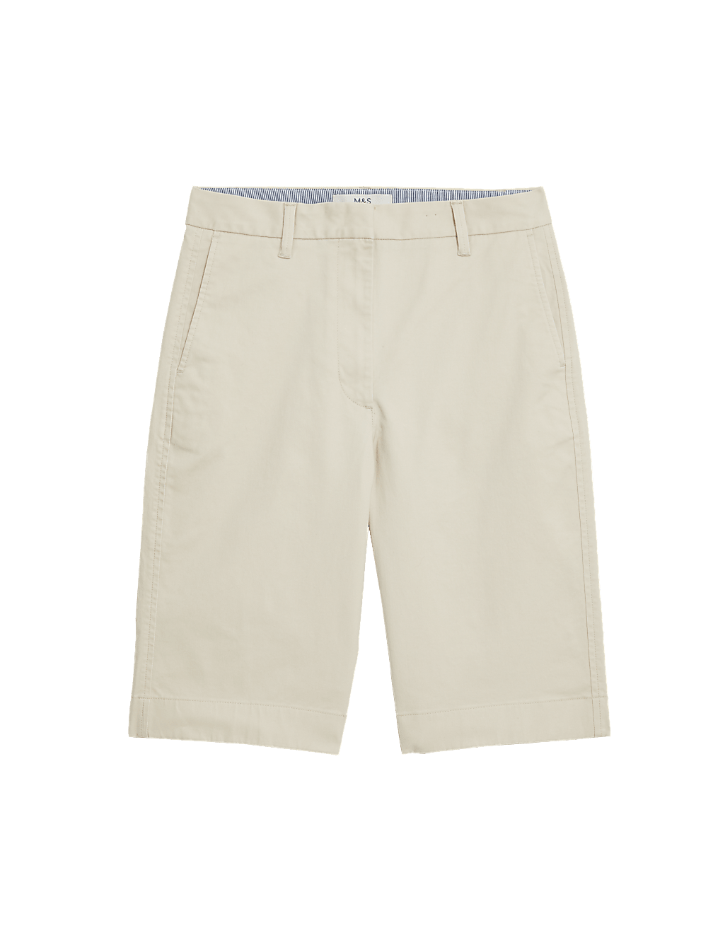Cotton Rich High Waisted Chino Shorts