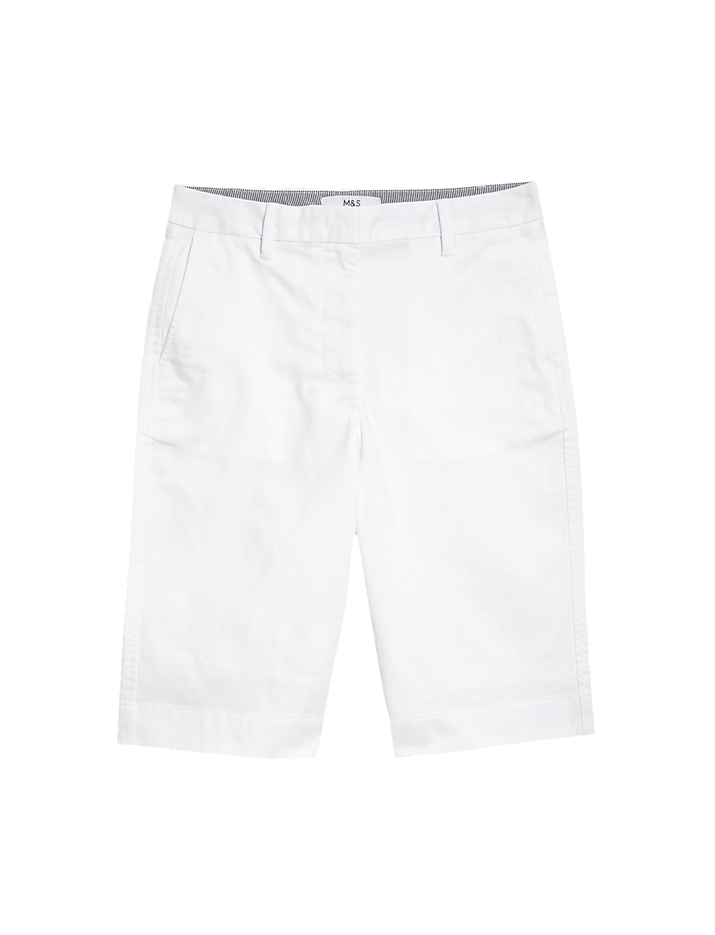 Cotton Rich High Waisted Chino Shorts