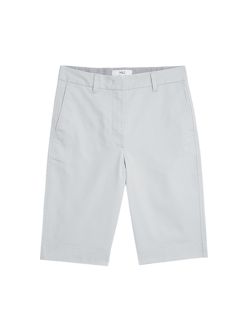 Cotton Rich High Waisted Chino Shorts