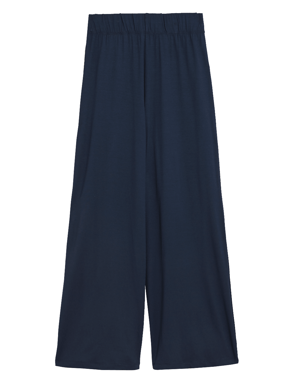 Jersey Wide Leg Cropped Trousers