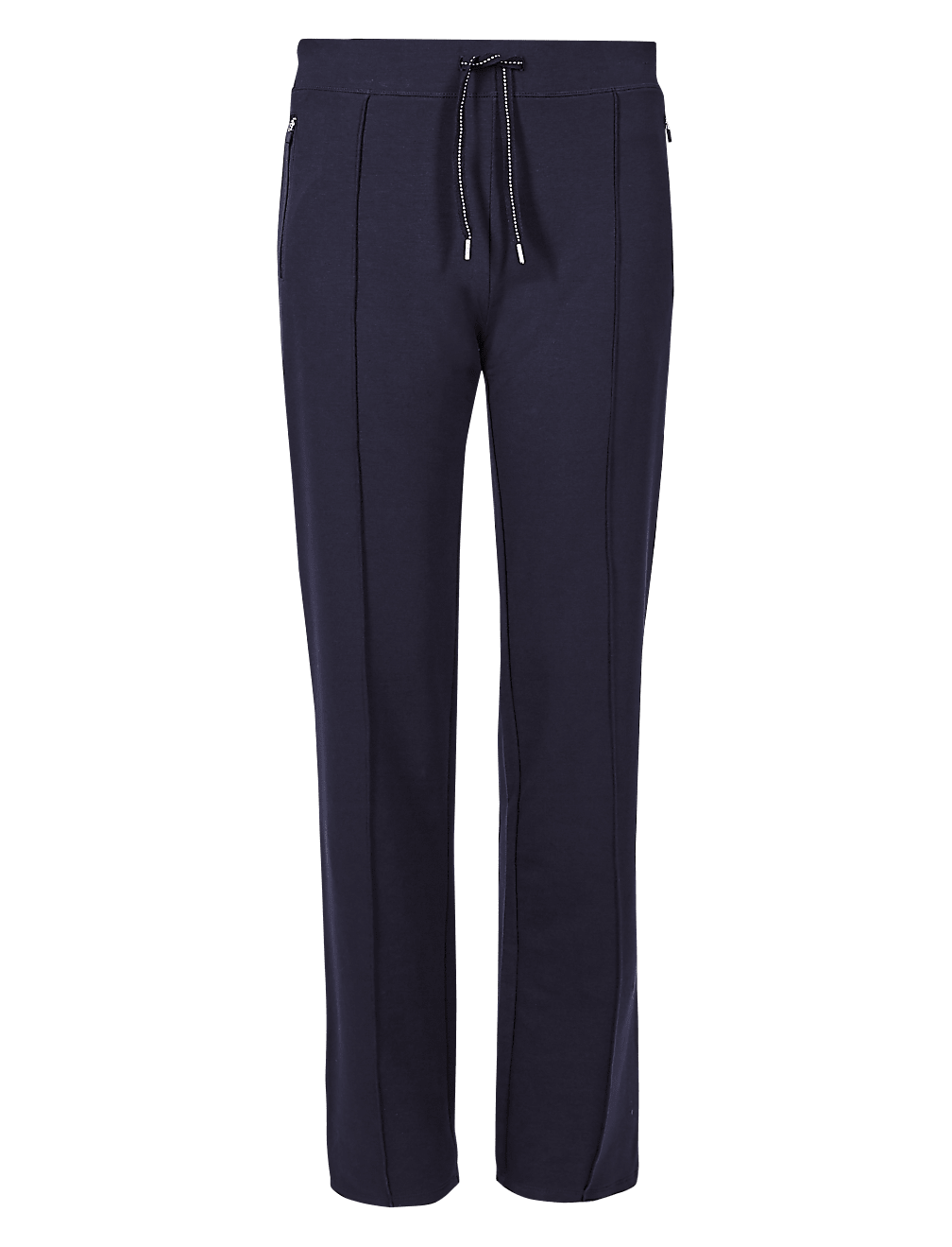 Cotton Straight Leg Ankle Grazer Joggers