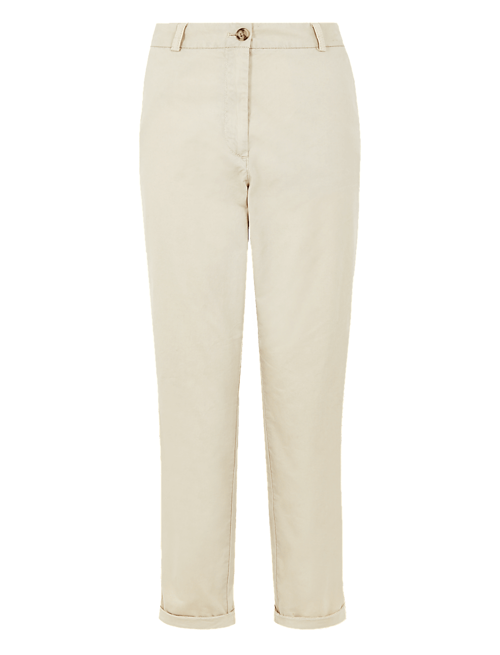 Pure Cotton Tapered Ankle Grazer Chinos