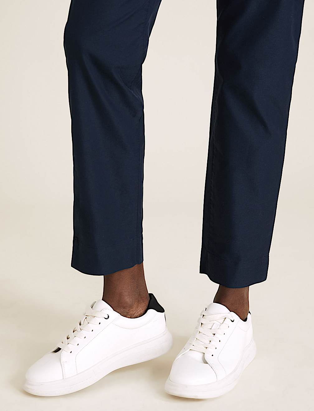 Cotton Straight Leg Chinos