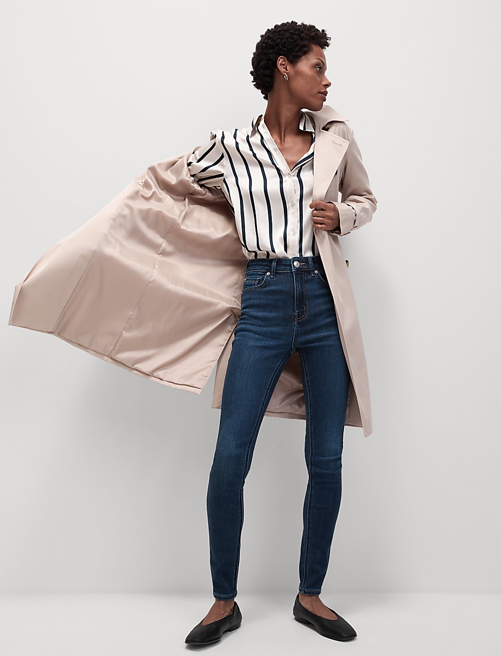 Ivy Thermal High Waisted Skinny Jeans