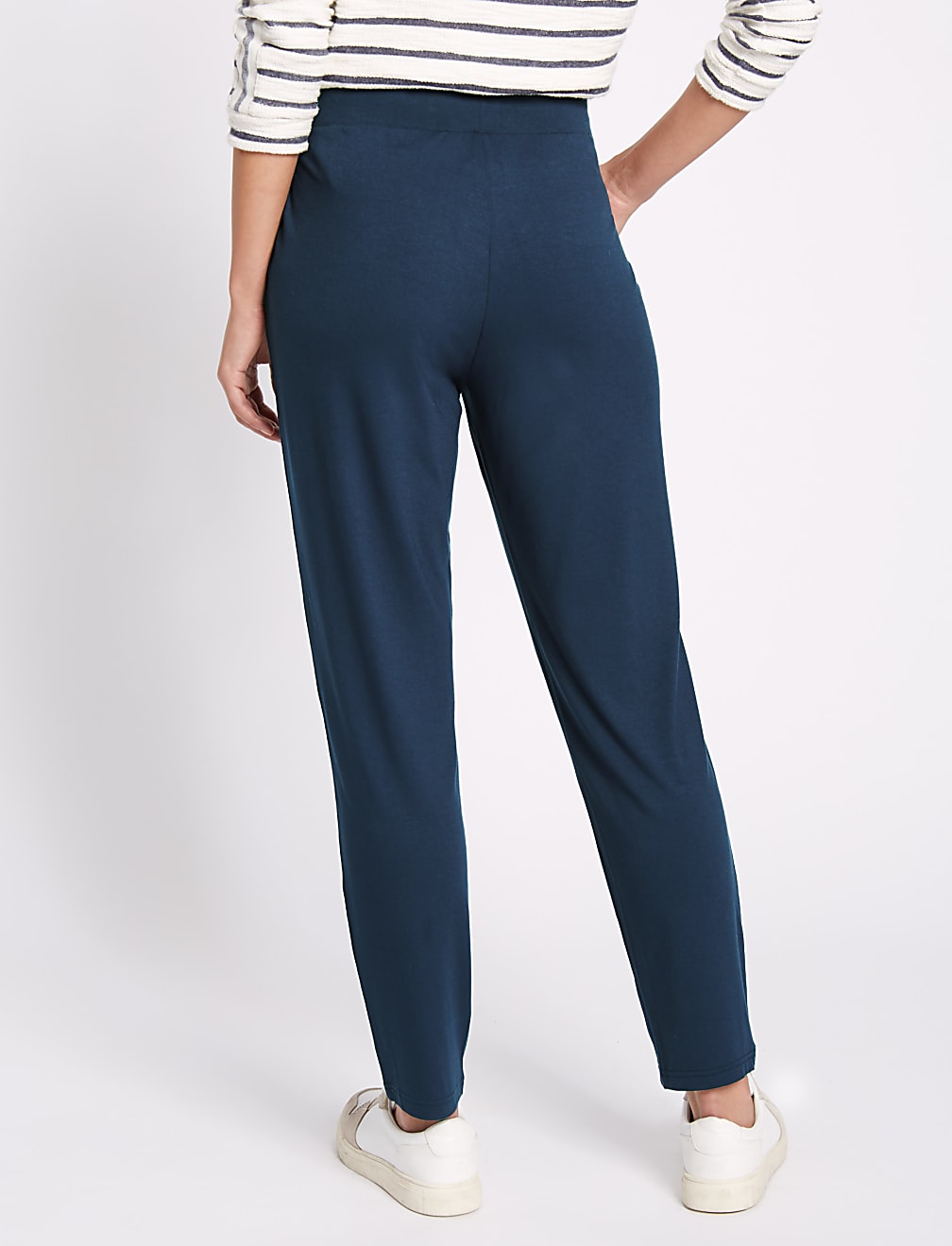 Jersey Tapered Leg Trousers