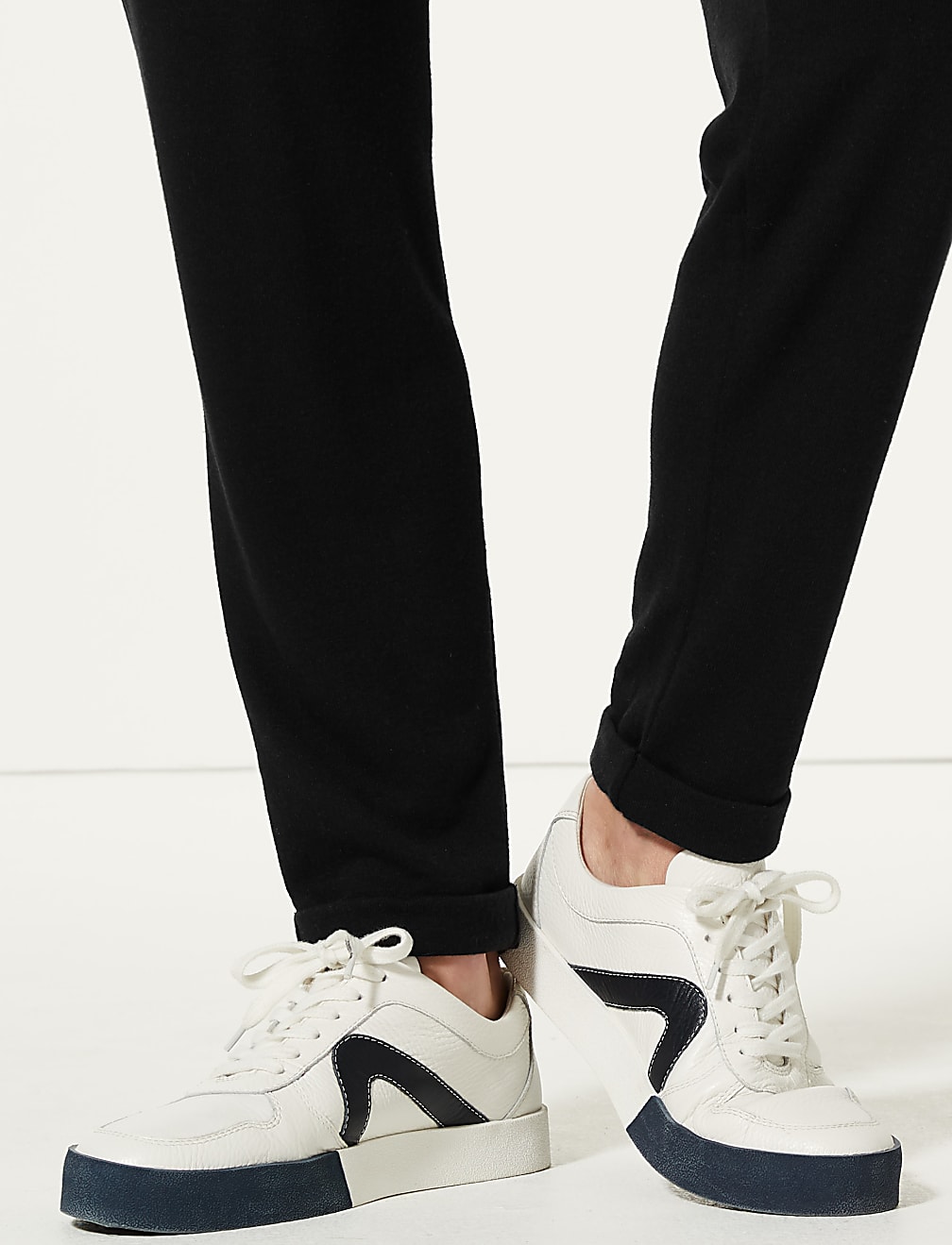 Jersey Tapered Leg Trousers
