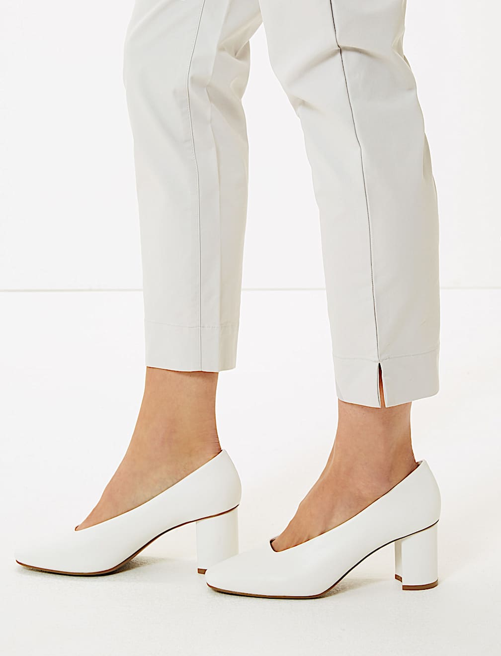 Cotton Rich Tapered Leg Ankle Grazer Chinos