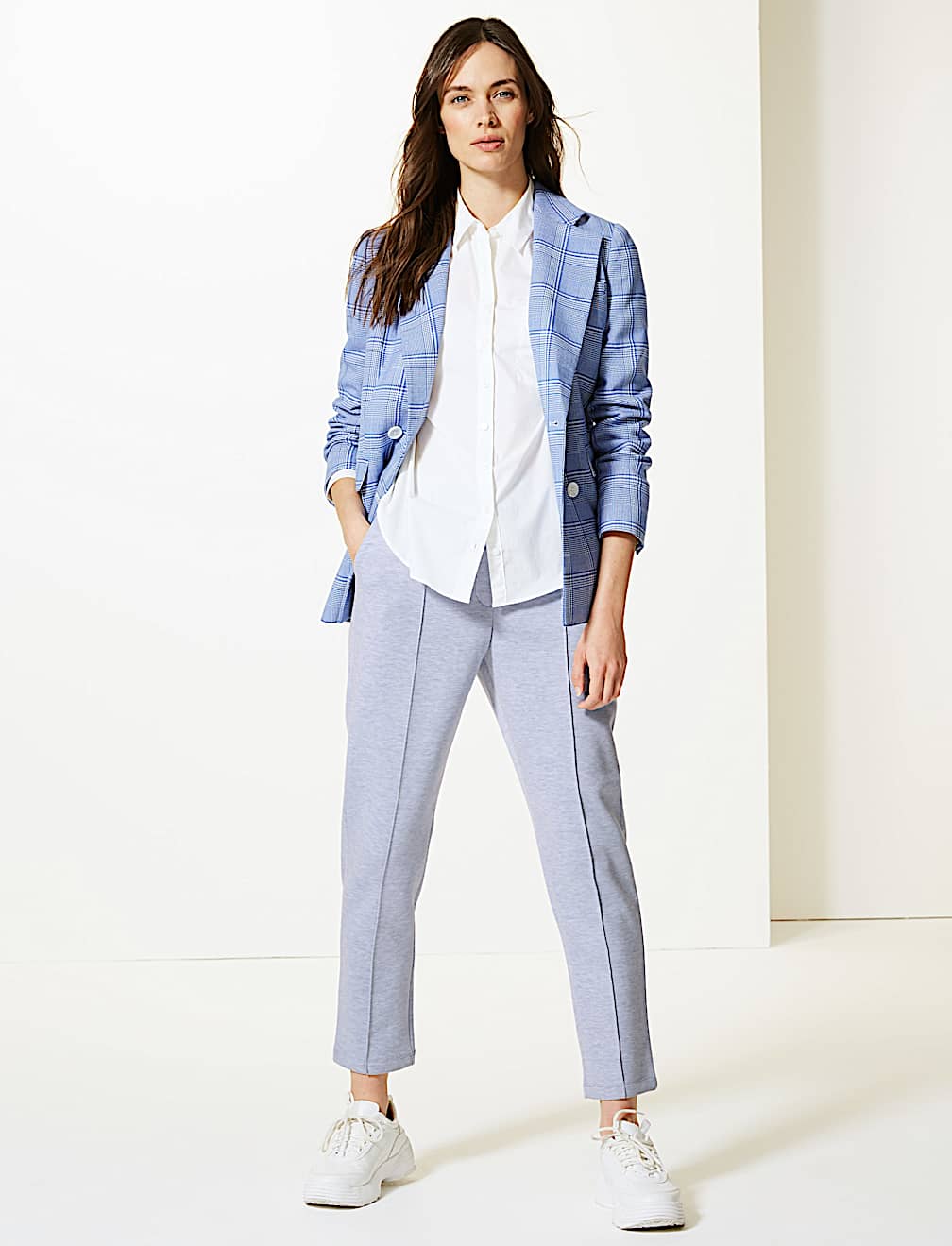 High Waist Ankle Grazer Joggers