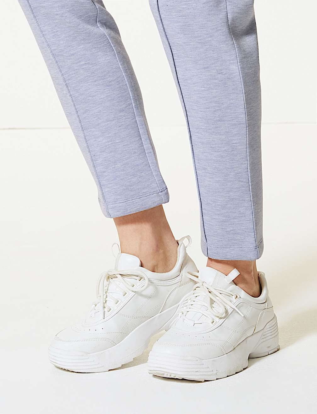 High Waist Ankle Grazer Joggers