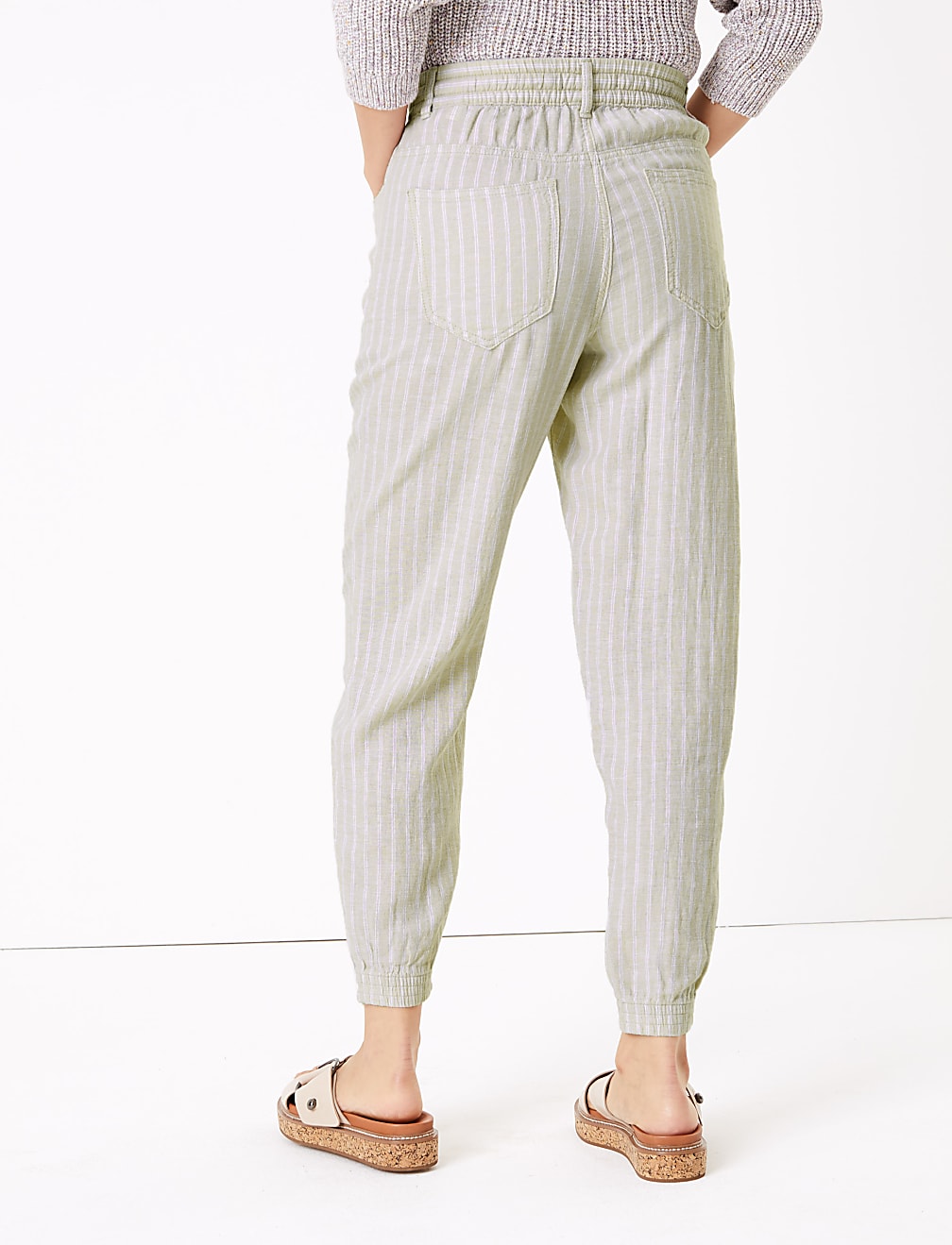 Linen Tapered Trousers