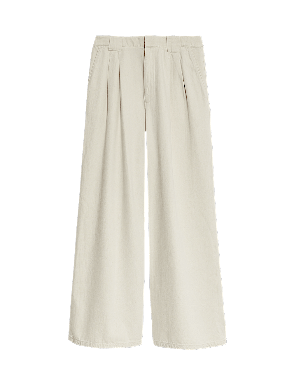 High Waisted Tailored Wide Leg Jeans
