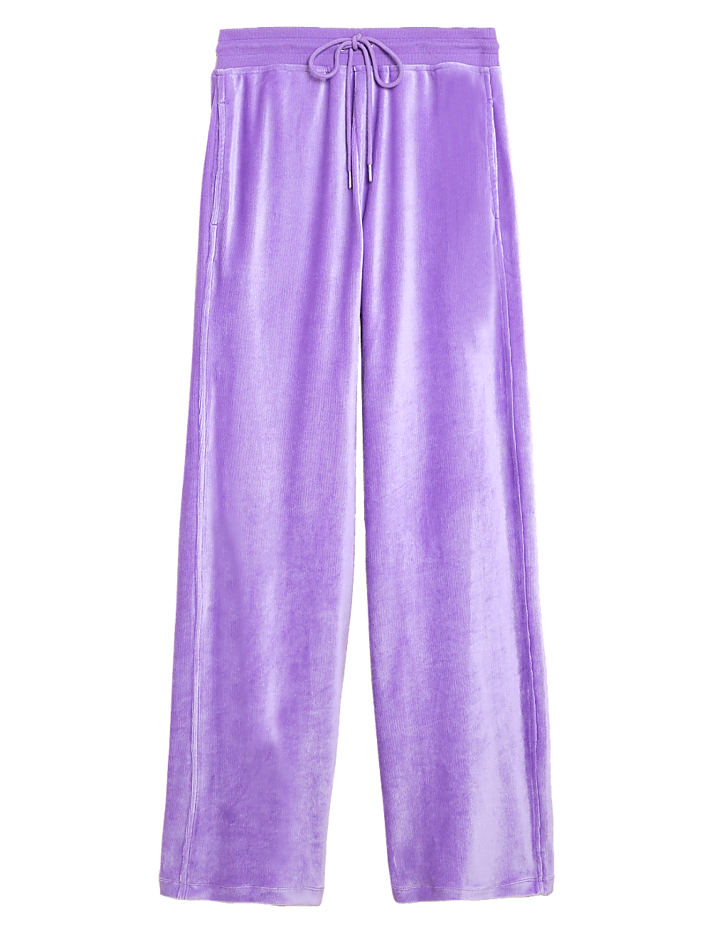 Velour Wide Leg Joggers