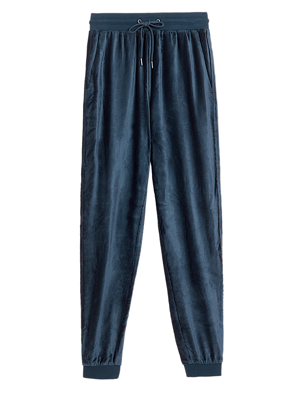 Velour Tapered Ankle Grazer Joggers