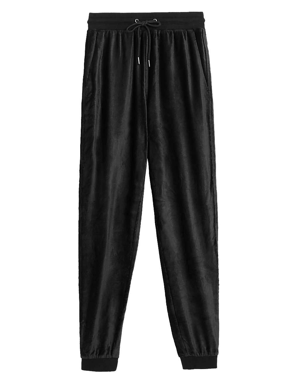 Velour Tapered Ankle Grazer Joggers