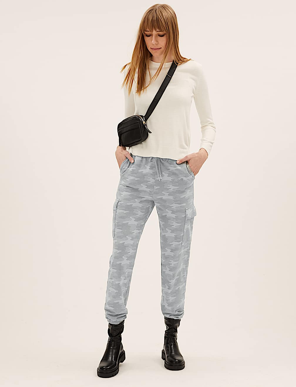 Jersey Utility Tapered Joggers