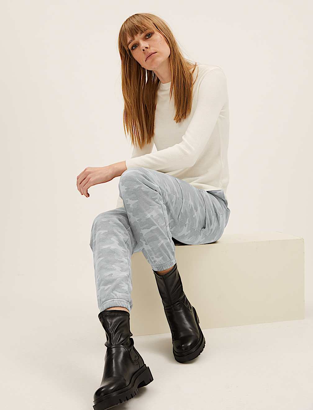 Jersey Utility Tapered Joggers