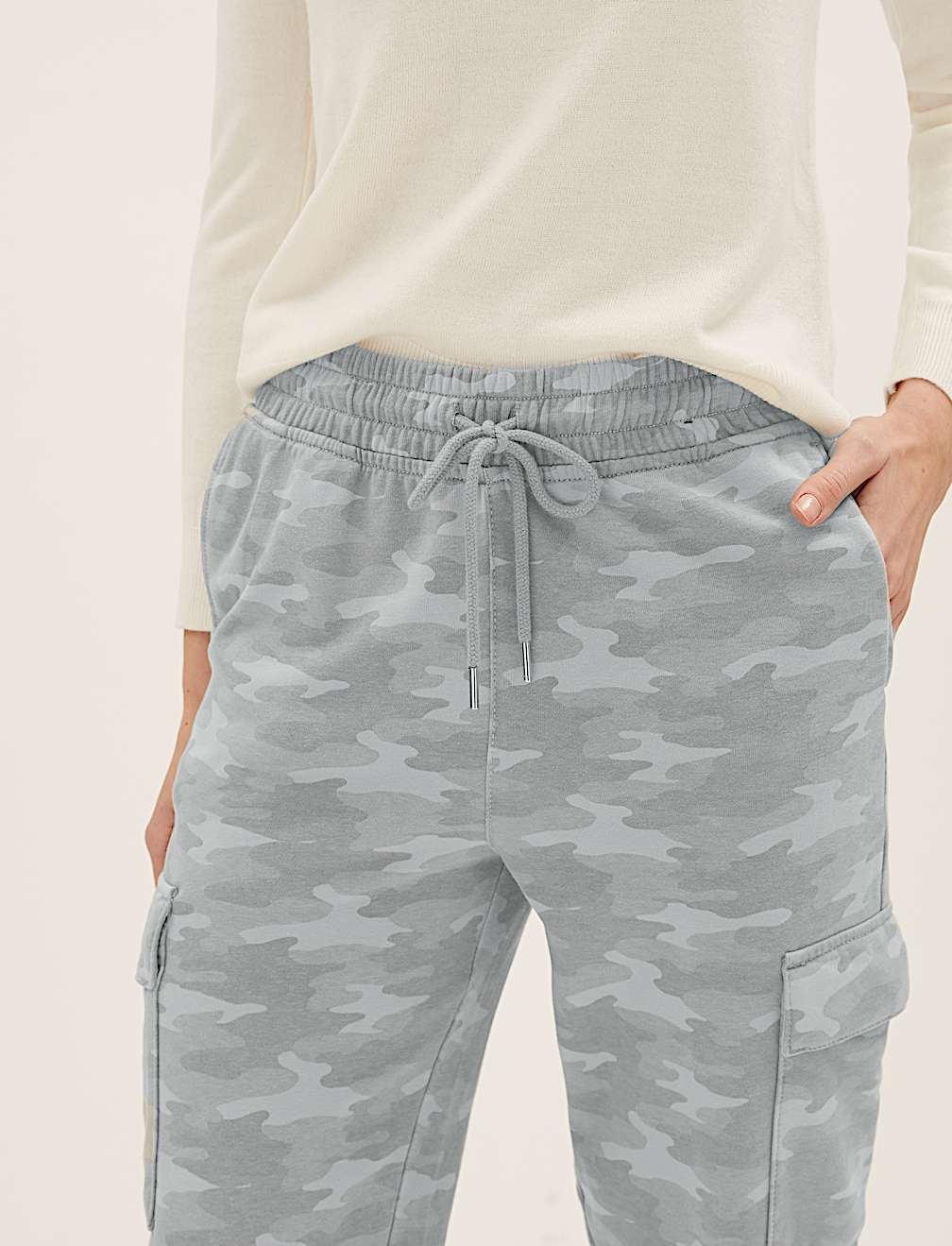 Jersey Utility Tapered Joggers