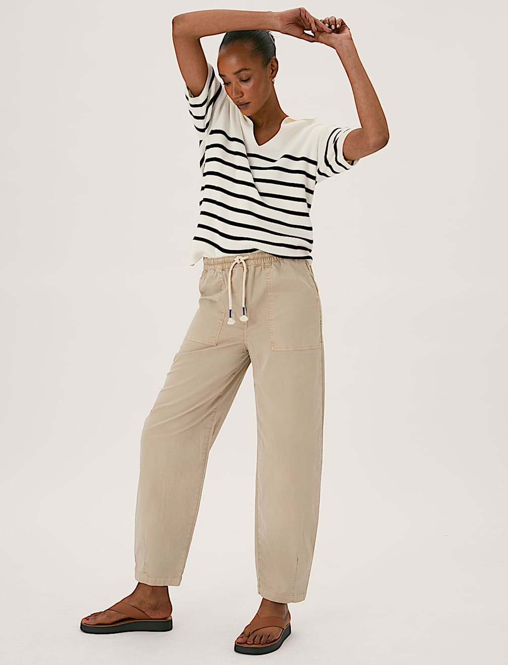Cotton Rich Balloon Ankle Grazer Chinos